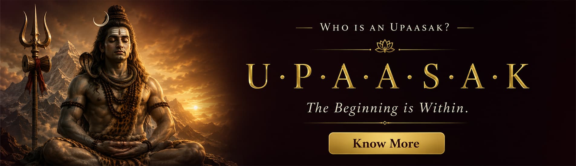 Who is an Upaasak? UPAASAK — The Beginning is Within.