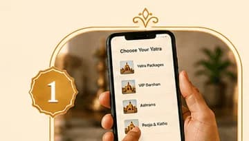 Choose a Service — step 1 of how Upaasak Yatra works