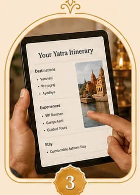 Itinerary Share — step 3 of how Upaasak Yatra works