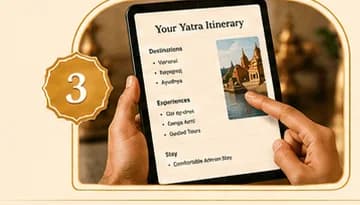 Itinerary Share — step 3 of how Upaasak Yatra works